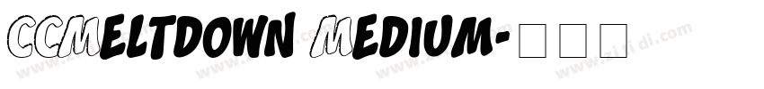 CCMeltdown Medium字体转换